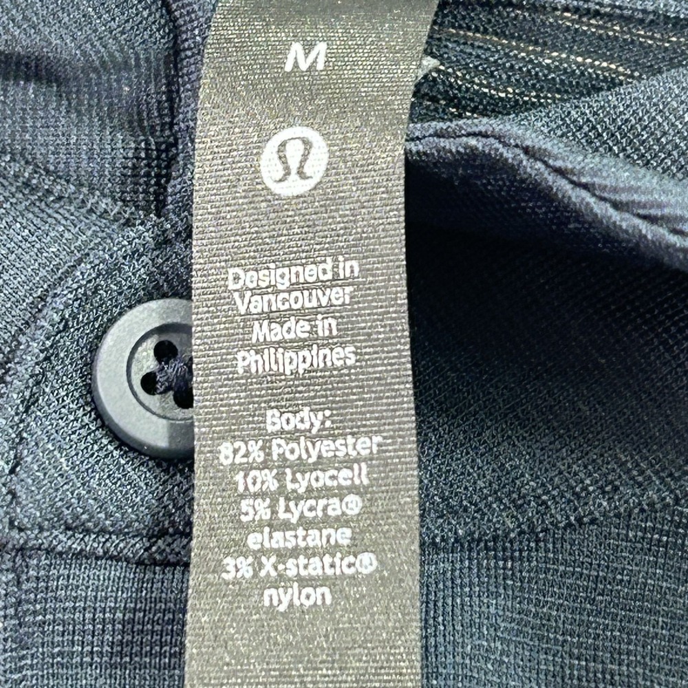 lululemon athletica Men's Dark Navy Polo Shirt - Picture 6 of 10